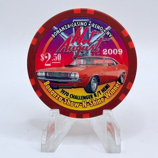 Bonanza Casino Reno Nevada 2009 'Hot August Nights' LE $2.50 Casino Chip E8823