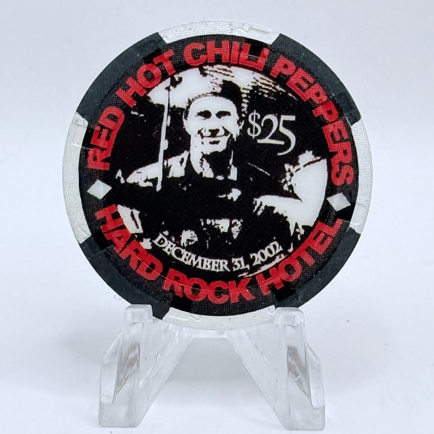 Hard Rock - Las Vegas Nevada 2002 'Red Hot Chili Peppers - What A Night To Fly My Kite On' LE $25 Casino Chip E0792