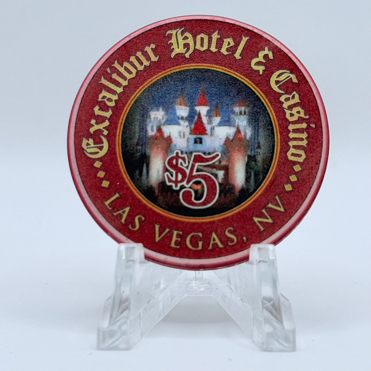 Excalibur Las Vegas Nevada 2003 LE $5 Casino Chip E0412