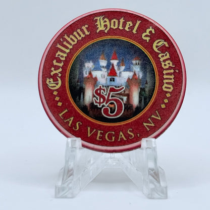 Excalibur Las Vegas Nevada 2003 LE $5 Casino Chip E0412