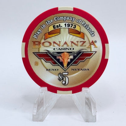 Bonanza Casino Reno Nevada 2006 'Hot August Nights - Chevy Bel Air' LE $5 Casino Chip E5573