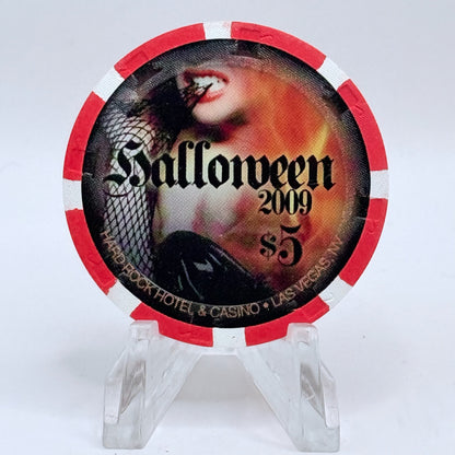 Hard Rock - Las Vegas Nevada 2009 'Halloween' LE $5 Casino Chip E9169