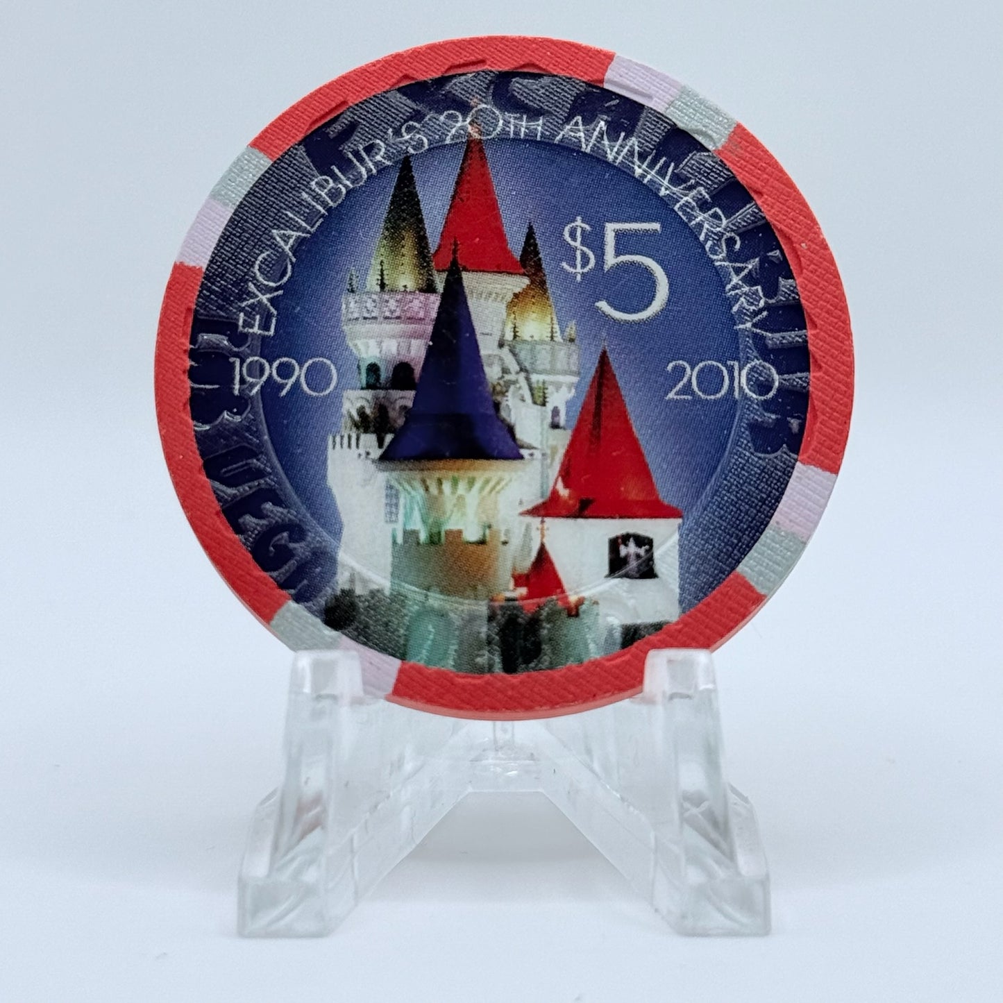 Excalibur Las Vegas Nevada 2009 LE $5 Casino Chip E9506