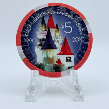 Excalibur Las Vegas Nevada 2009 LE $5 Casino Chip E9506