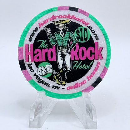 Hard Rock - Las Vegas Nevada 2004 'Online Bonus' LE $10 Casino Chip E0783