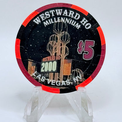 Westward Ho Las Vegas Nevada 1999 'Ho-waiian, Millennium' LE $5 Casino Chip V6021