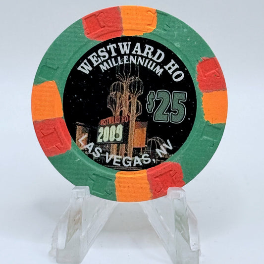 Westward Ho Las Vegas Nevada 1999 'Millennium, H0-waiian Luau' LE $25 Casino Chip V6025