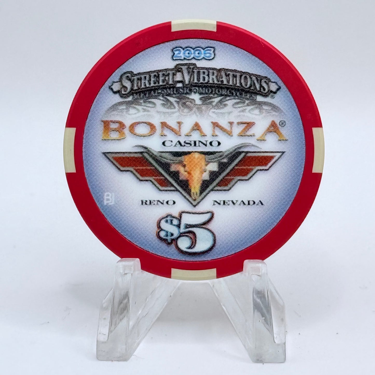 Bonanza Casino Reno Nevada 2006 'Street Vibration' LE $5 Casino Chip E5574