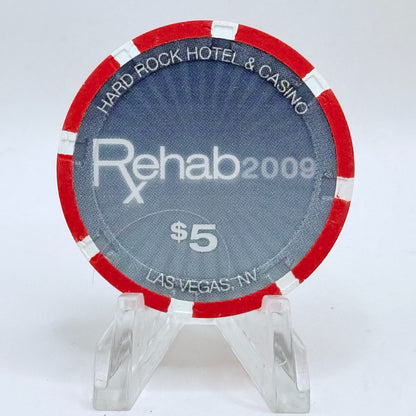 Hard Rock - Las Vegas Nevada 2009 'Rehab' LE $5 Casino Chip E9170