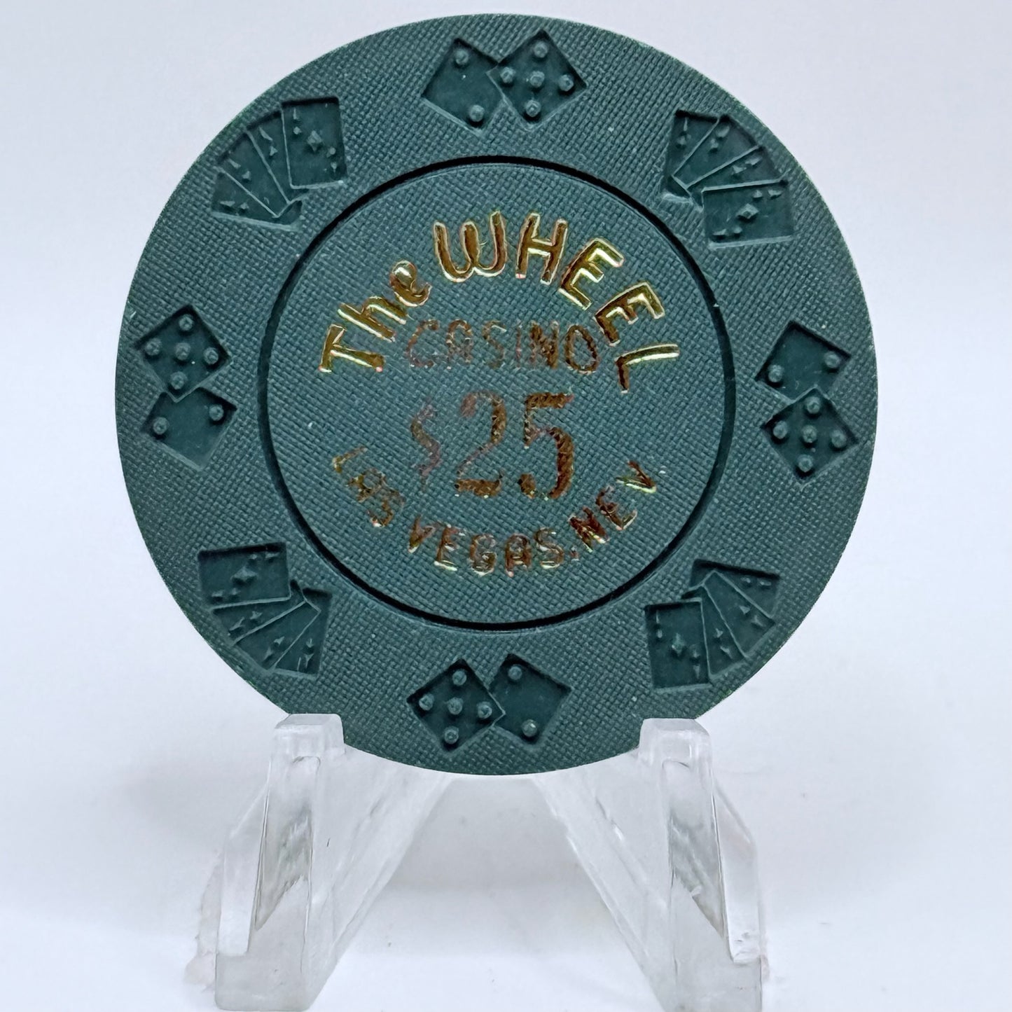 The Wheel Las Vegas Nevada 1980s $25 Imitation Chip N0952