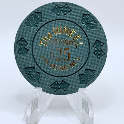 The Wheel Las Vegas Nevada 1980s $25 Imitation Chip N0952