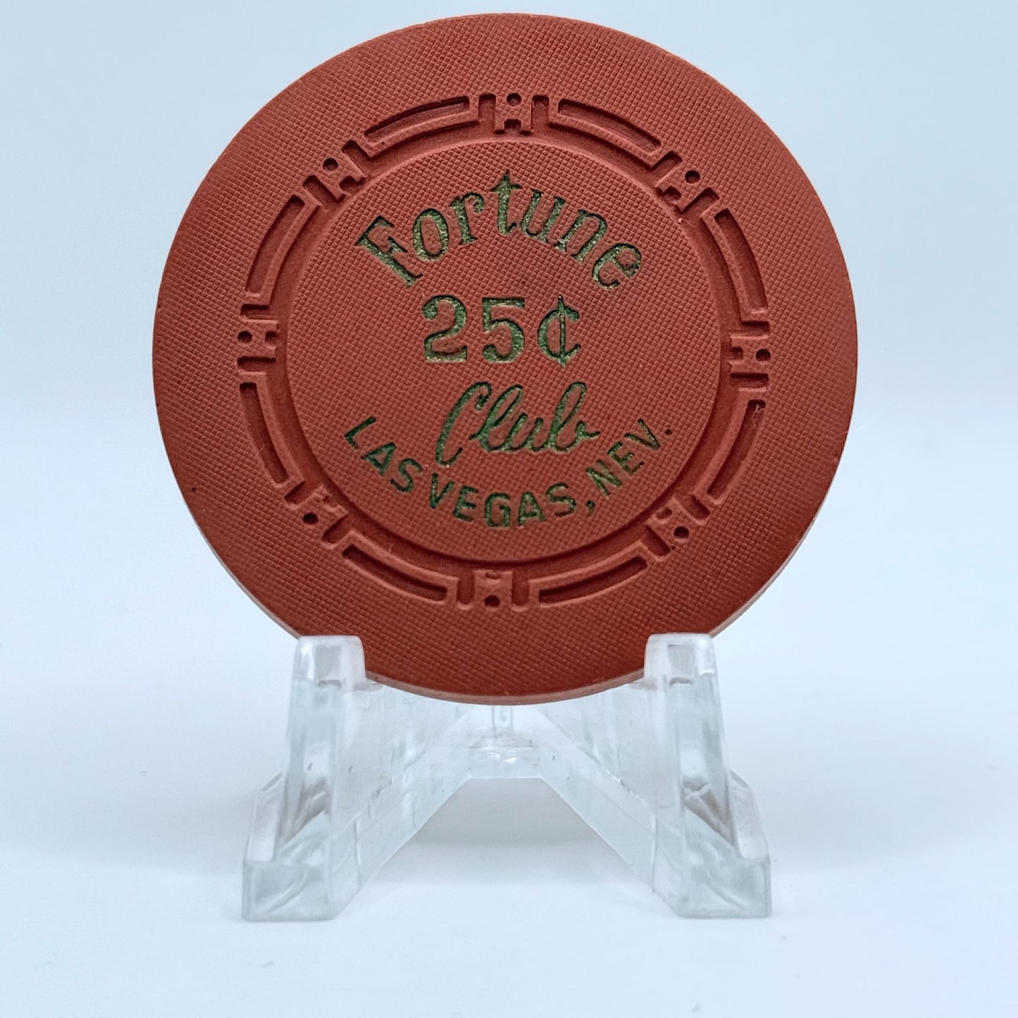 Fortune Club Las Vegas Nevada 1953 $0.25 Casino Chip N1614