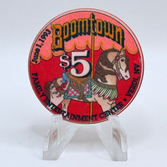 Boomtown 1992 LE $5 Casino Chip N0549
