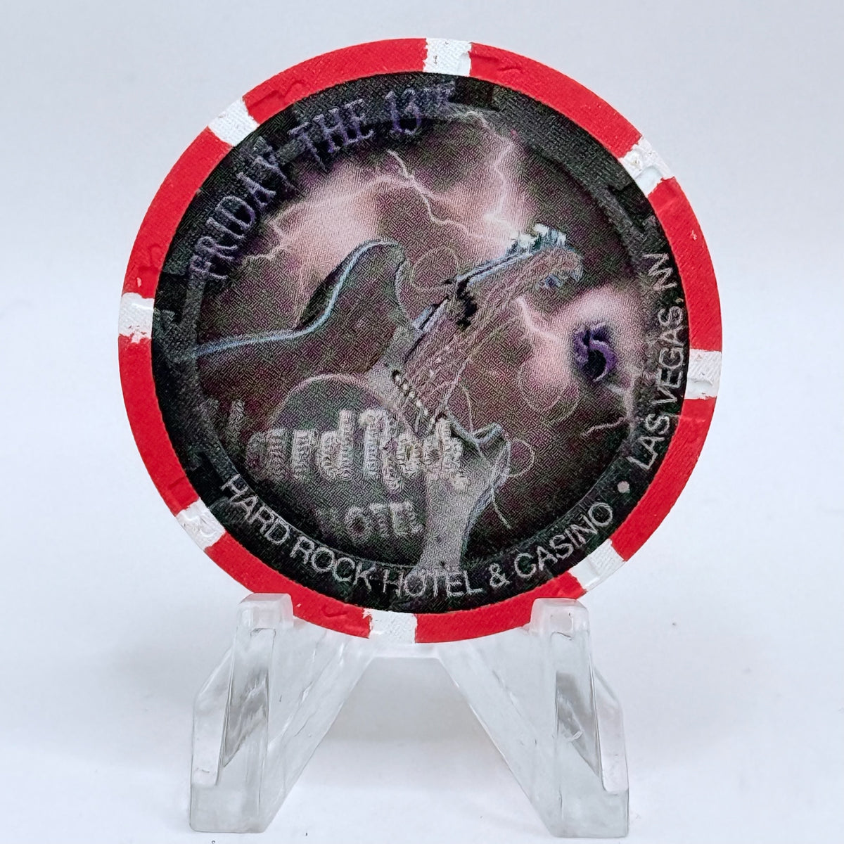 Hard Rock - Las Vegas Nevada 2009 'Friday The 13th' LE $5 Casino Chip E7451