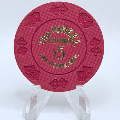 The Wheel Las Vegas Nevada 1980s $5 Imitation Chip V1714