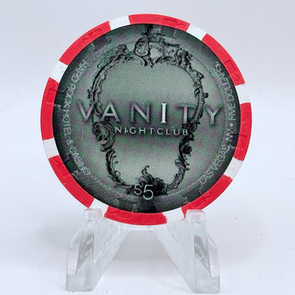 Hard Rock - Las Vegas Nevada 2010 'Vanity' LE $5 Casino Chip E9618