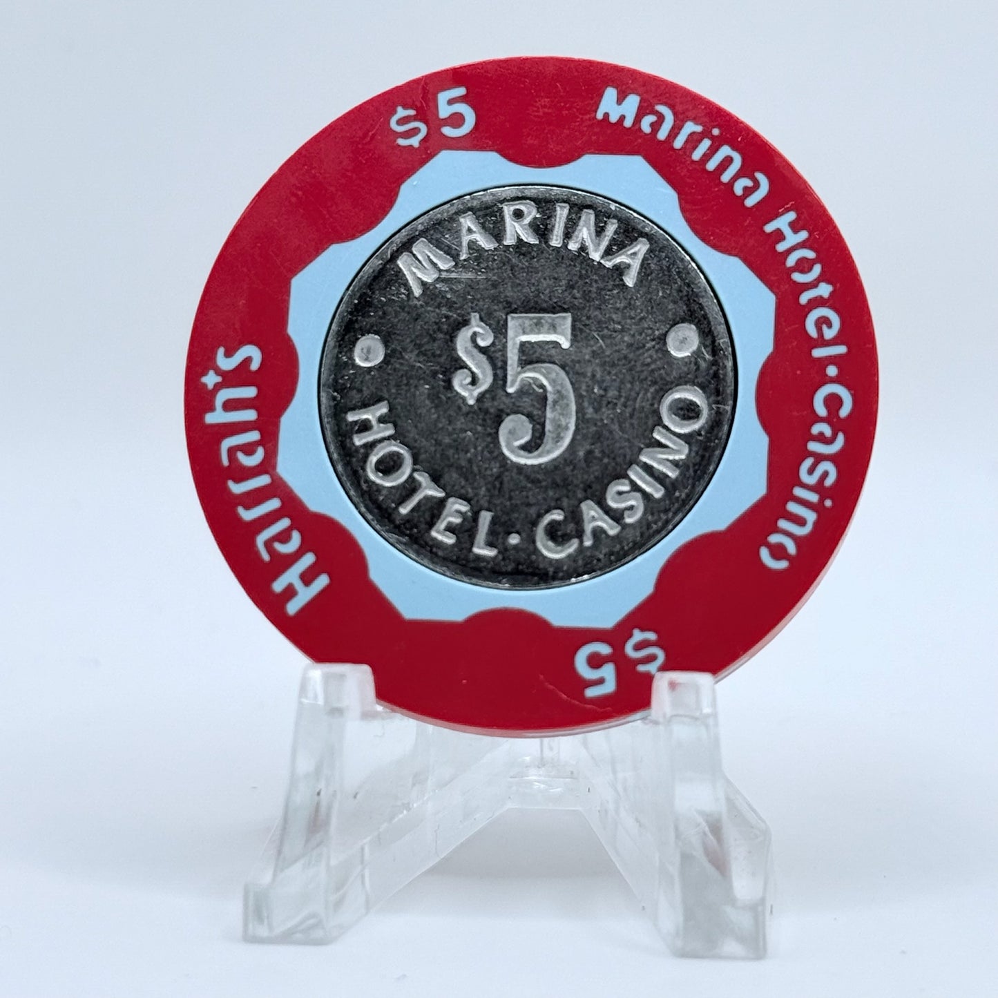 Harrah's (Marina) Atlantic City New Jersey $5 Casino Chip