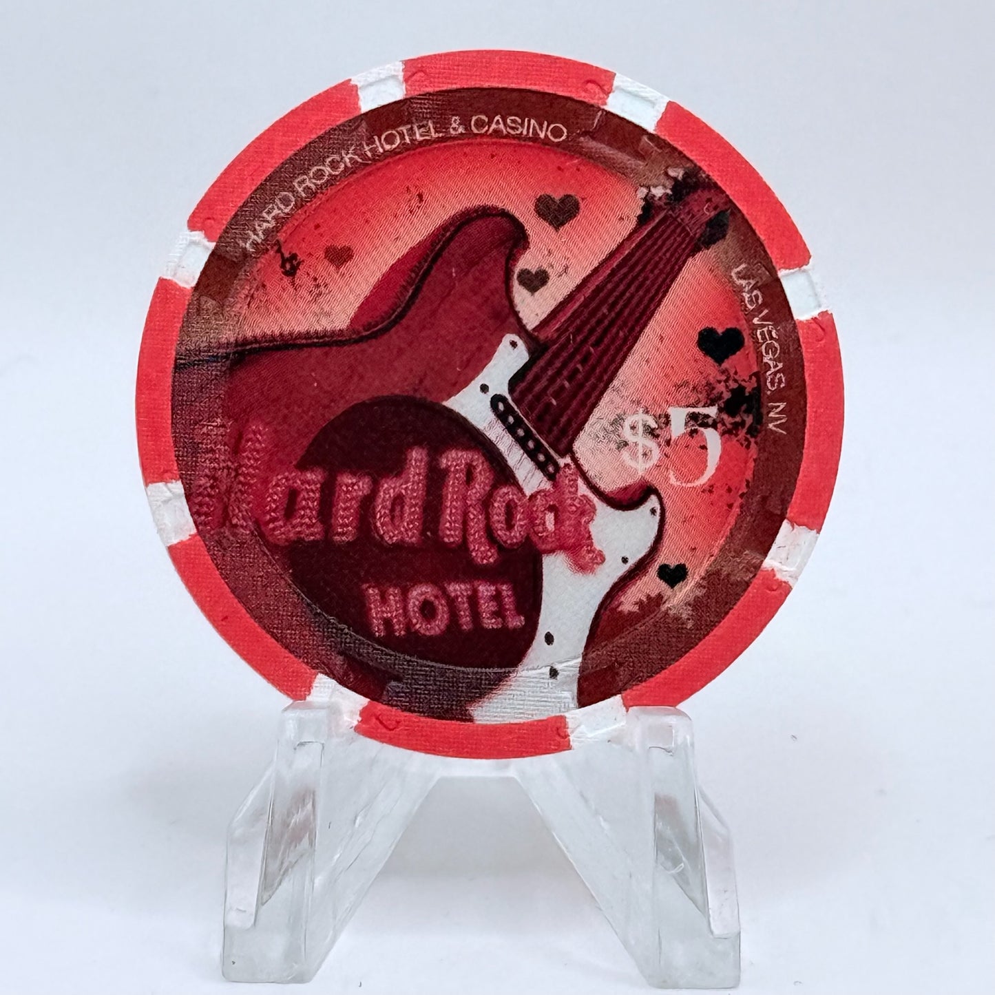 Hard Rock - Las Vegas Nevada 2008 LE $5 Casino Chip E7438