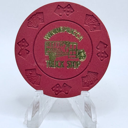 Keith's Model T Truck Stop Winnemucca Nevada 1990s $5 Borland Imitation Chip V1135