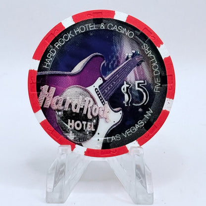 Hard Rock - Las Vegas Nevada 2008 'Happy New Year' LE $5 Casino Chip E7448
