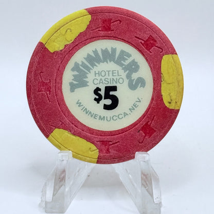 Winners Hotel & Casino Winnemucca Nevada 1991 $5 Casino Chip N3402