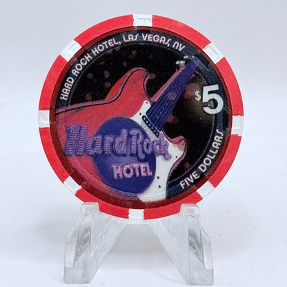 Hard Rock - Las Vegas Nevada 2006 'New Years Eve' LE $5 Casino Chip E7437