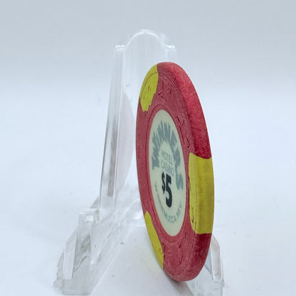 Winners Hotel & Casino Winnemucca Nevada 1991 $5 Casino Chip N3402