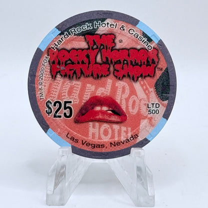 Hard Rock - Las Vegas Nevada 2000 'Rocky Horror Riff Raff - 25 Years Of Absolute Pleasure' LE $25 Casino Chip V7592