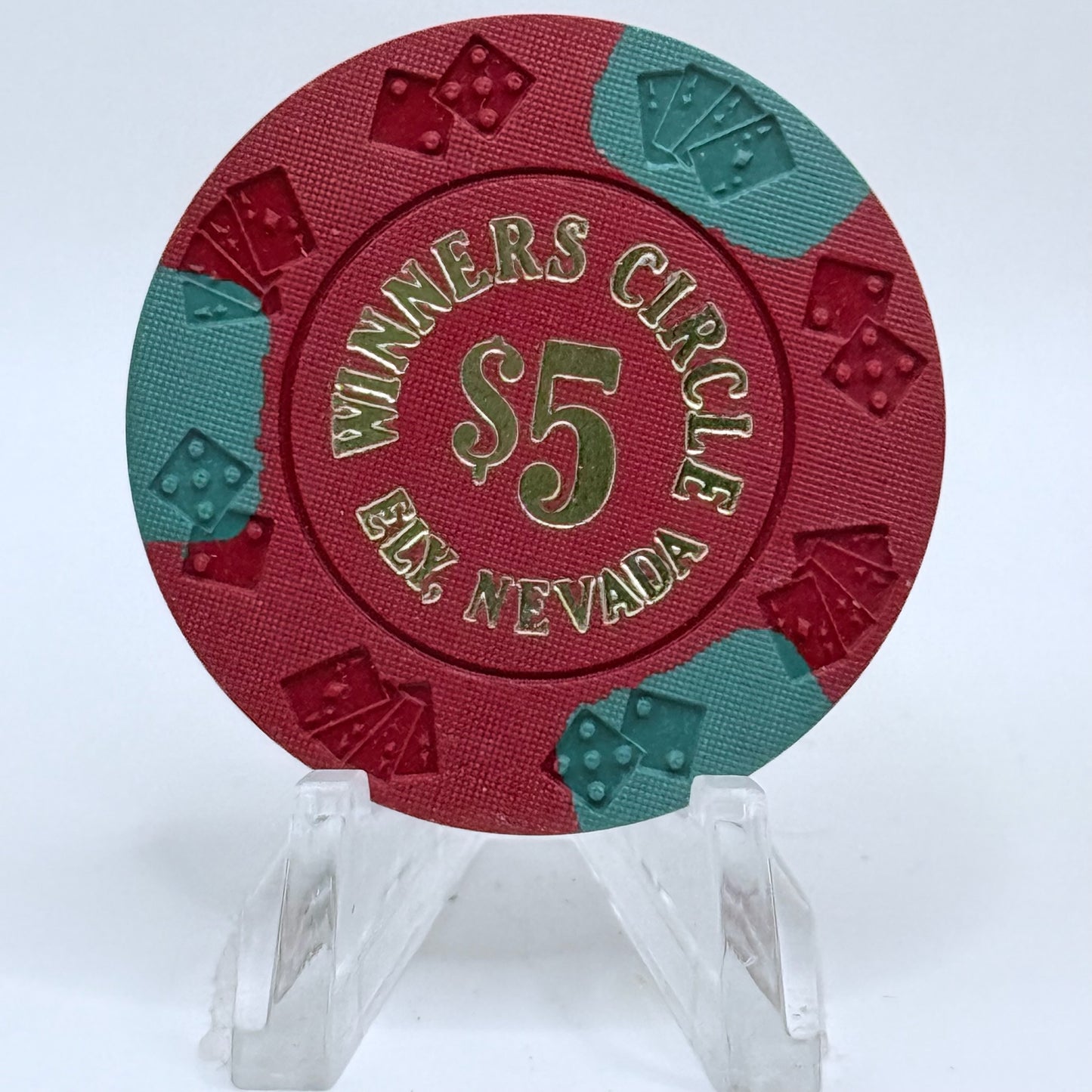Winners Circle Ely Nevada 1983 $5 Casino Chip N0911