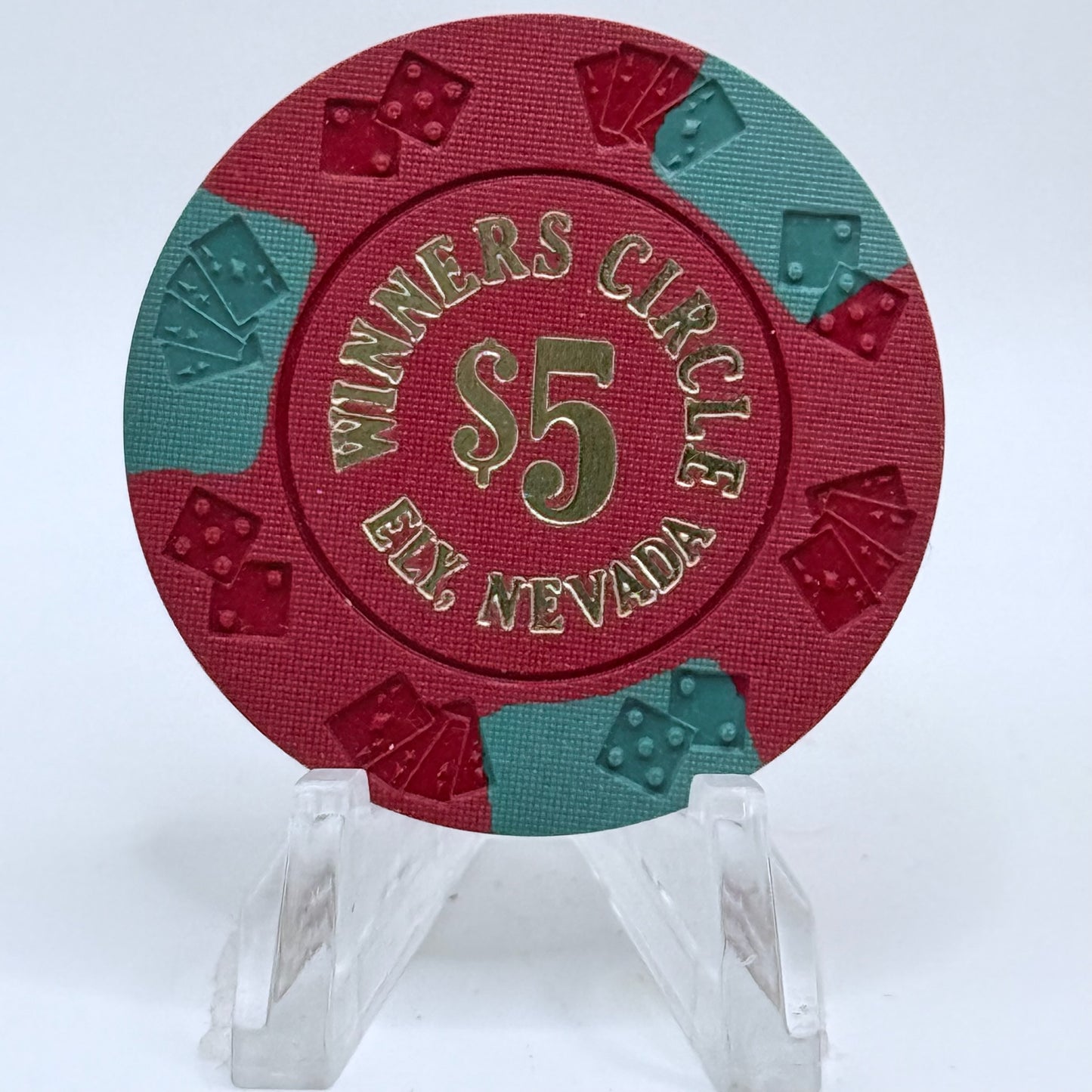 Winners Circle Ely Nevada 1983 $5 Casino Chip N0911