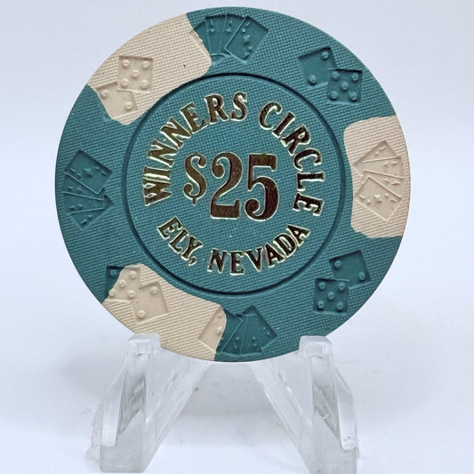 Winners Circle Ely Nevada 1983 $25 Casino Chip N3404