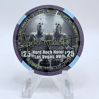 Hard Rock - Las Vegas Nevada 2001 'Jane's Addiction' LE $25 Casino Chip V8694