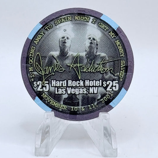 Hard Rock - Las Vegas Nevada 2001 'Jane's Addiction' LE $25 Casino Chip V8694