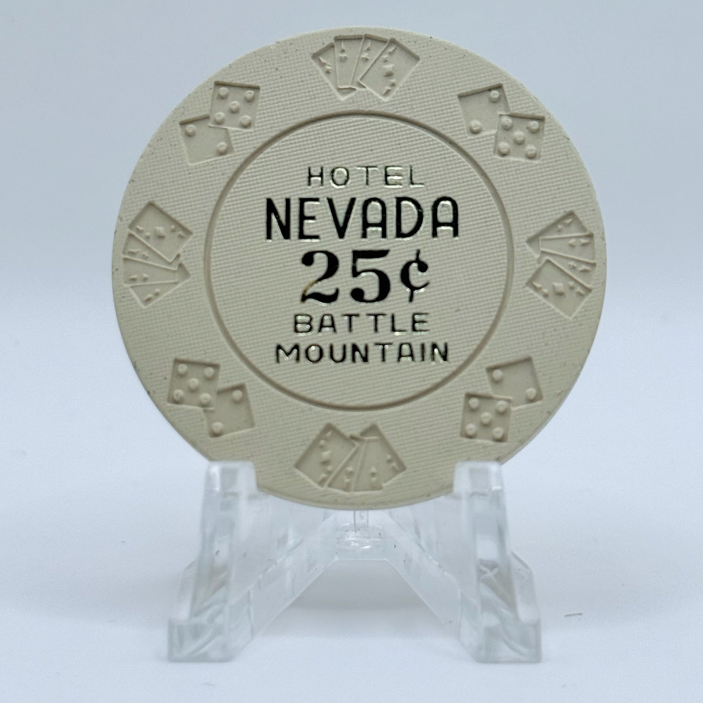 Hotel Nevada Battle Mountain Nevada $0.25 Casino Chip N3231