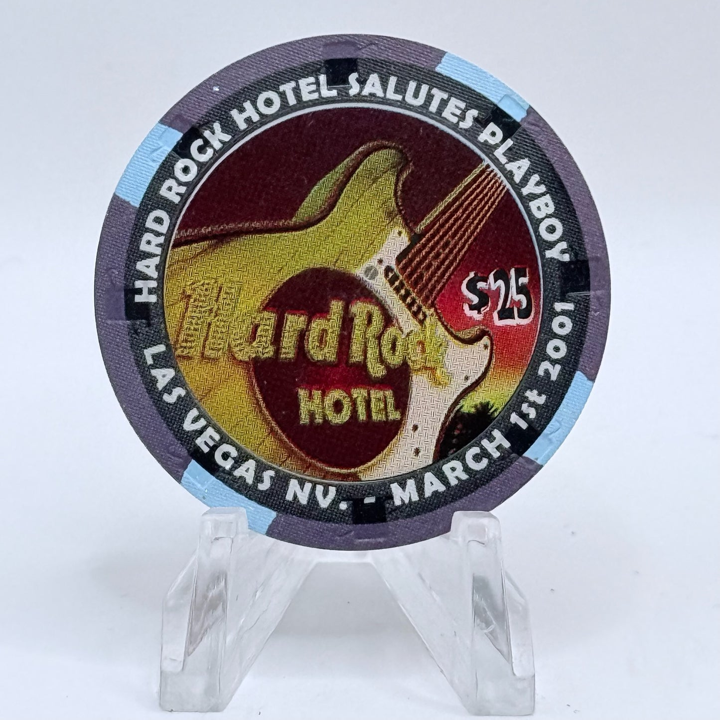 Hard Rock - Las Vegas Nevada 2001 'Playboy Bunny Money' LE $25 Casino Chip V7746