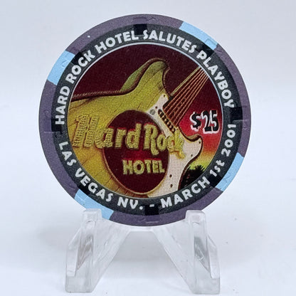 Hard Rock - Las Vegas Nevada 2001 'Playboy Bunny Money' LE $25 Casino Chip V7746