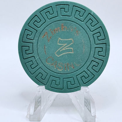 Zimba's Reno Nevada 1971 Series 102 Roulette Casino Chip E6314