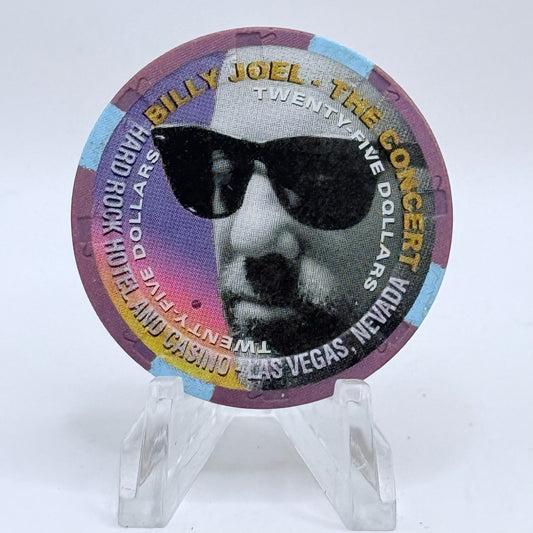 Hard Rock - Las Vegas Nevada 1999 'Billy Joel' LE $25 Casino Chip V2675