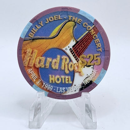 Hard Rock - Las Vegas Nevada 1999 'Billy Joel' LE $25 Casino Chip V2675