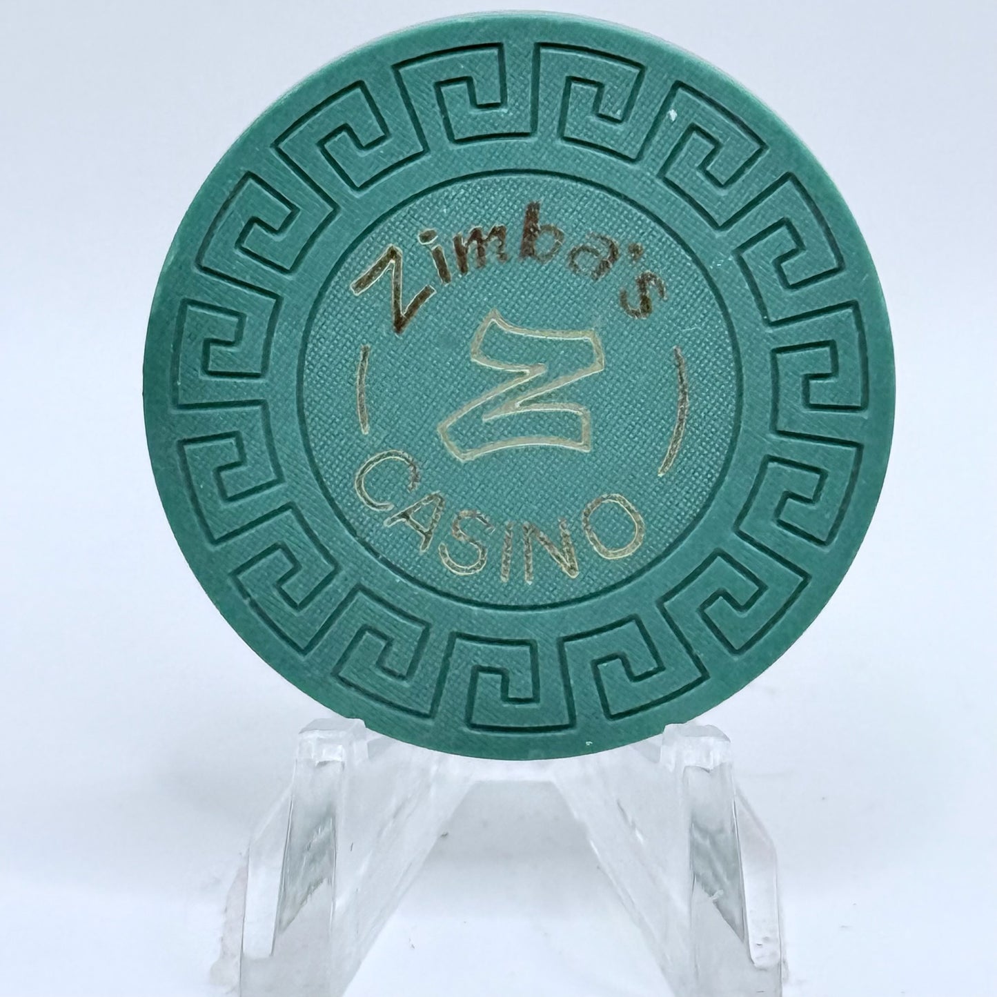 Zimba's Reno Nevada 1971 Series 102 Roulette Casino Chip E6314