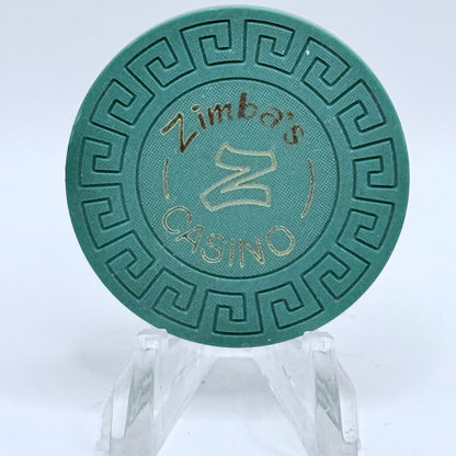 Zimba's Reno Nevada 1971 Series 102 Roulette Casino Chip E6314
