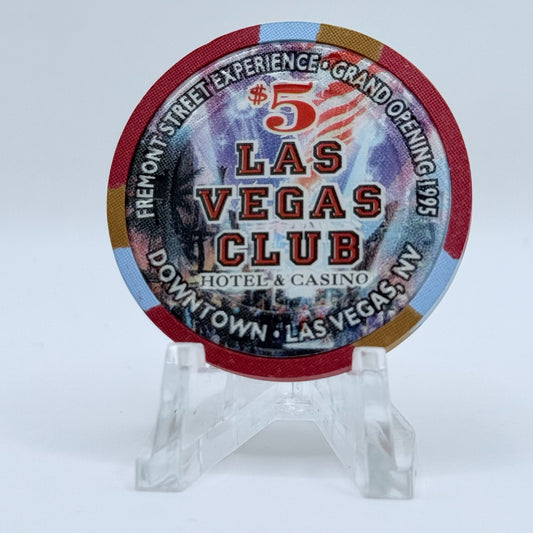 Las Vegas Club Las Vegas Nevada 1995 LE $5 Casino Chip N2408
