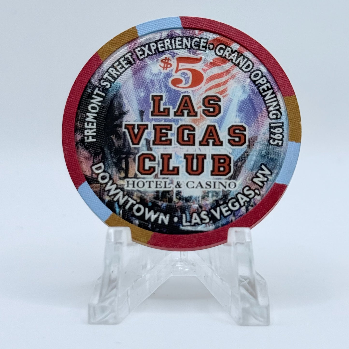 Las Vegas Club Las Vegas Nevada 1995 LE $5 Casino Chip N2408