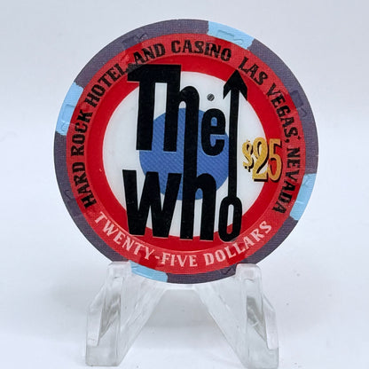 Hard Rock - Las Vegas Nevada 2002 'The Who' LE $25 Casino Chip E0794