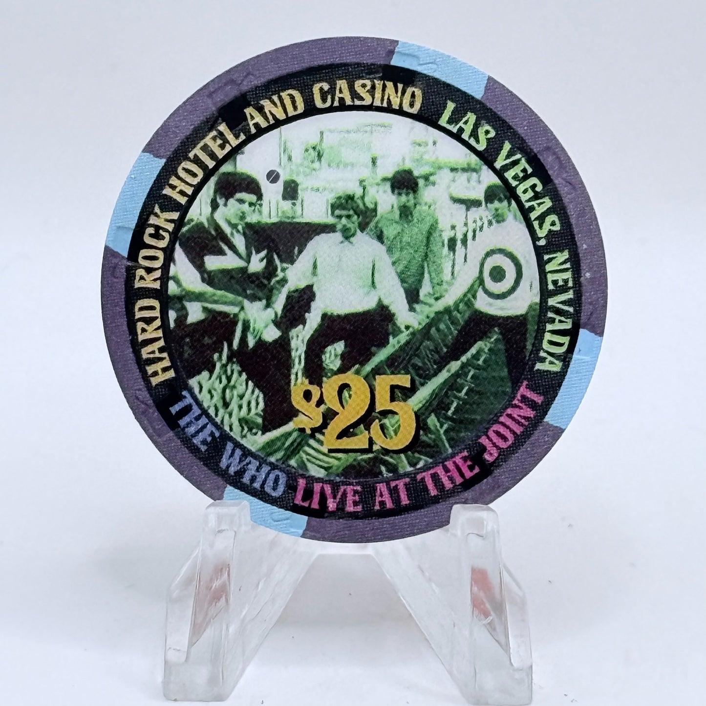 Hard Rock - Las Vegas Nevada 2002 'The Who' LE $25 Casino Chip E0794