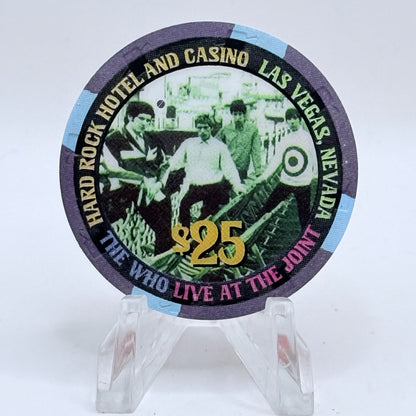 Hard Rock - Las Vegas Nevada 2002 'The Who' LE $25 Casino Chip E0794