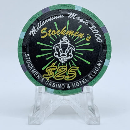 Stockmen's Elko Nevada 2000 LE $25 Casino Chip V7398