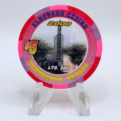 Eldorado Henderson Nevada 2000 'Richard Petty' LE $5 Casino Chip V4041