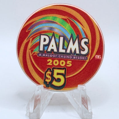 Palms Casino Resort Las Vegas Nevada 2005 'Ace' Series 35 $5 Casino Chip E4180