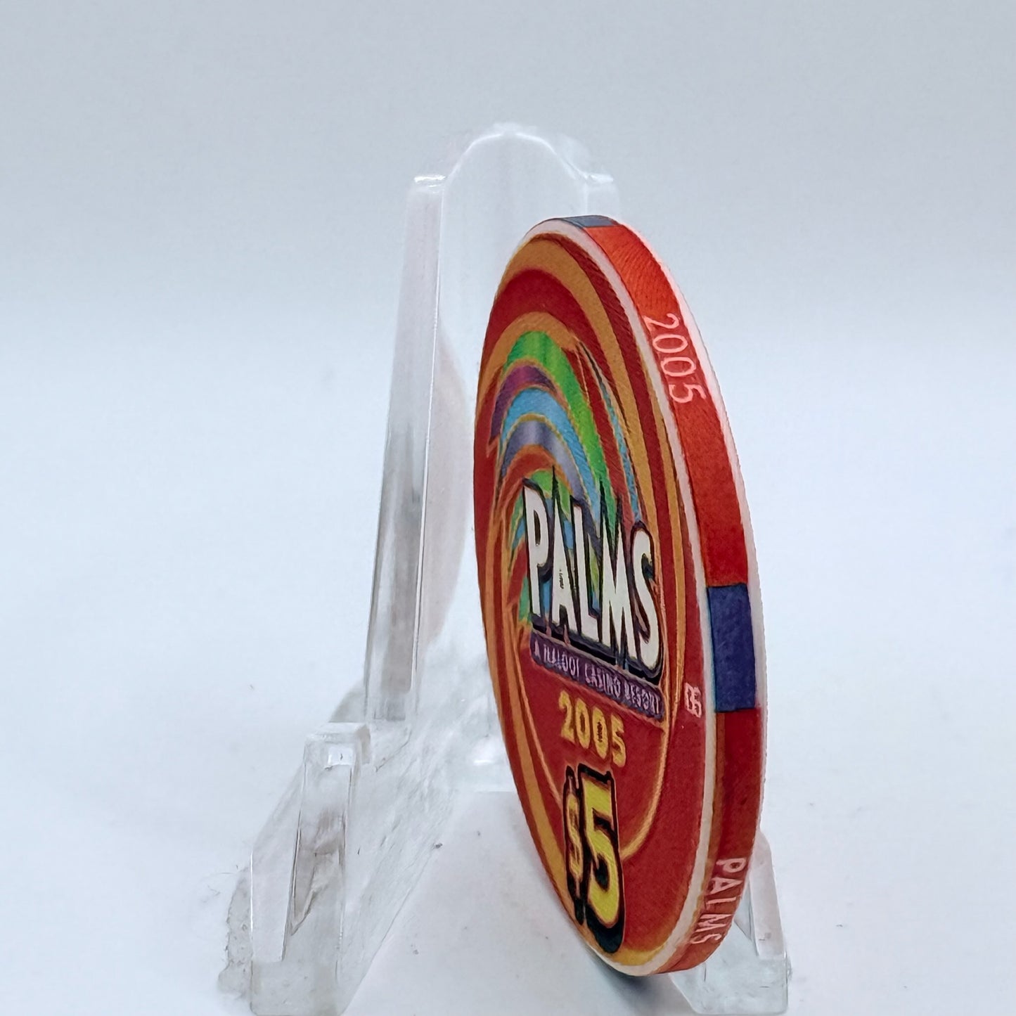 Palms Casino Resort Las Vegas Nevada 2005 'Ace' Series 35 $5 Casino Chip E4180